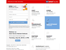 Tablet Screenshot of kotaksecurities-trading.com